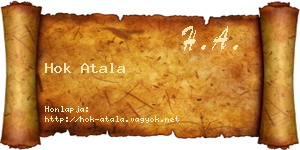 Hok Atala névjegykártya